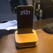 MDF Holz Telefonständer Telefon Dock Handyhalter Ständer Lautsprecherhalter