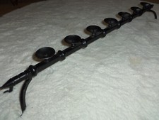 Langer Schmiedeeisener Kerzenleuchter Kerzenhalter geschnörkelt rustikal 82cm