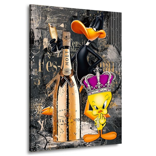 Leinwand bild pop art tweety - leinwand,