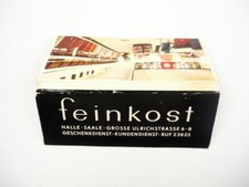 feinkost Halle Saale Große Ulrichstrasse 6 - 8 Streichholzschachtel DDR