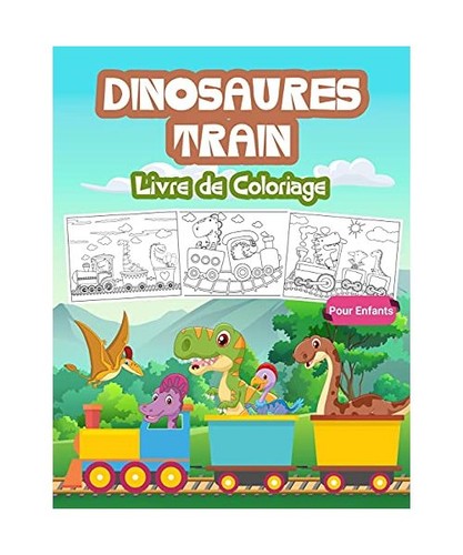Dinosaures train livre - dinosaures,