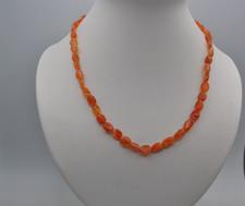 Carnelian Oval Necklace with