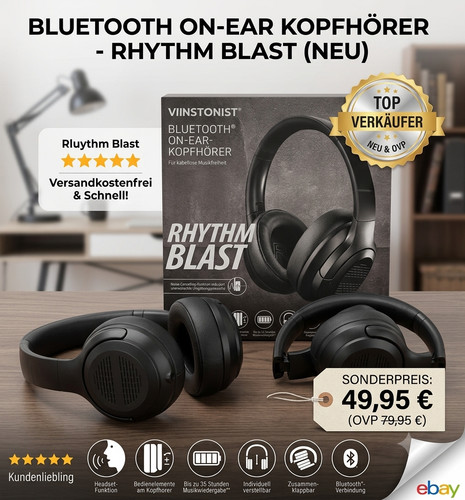 Bluetooth ear kopfhörer - bluetooth, on-ear-kopfhörer