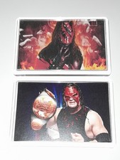WWE WWF Wrestling Kane mit Maske Acryl Kühlschrankmagnet 2er Set 