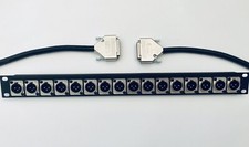 16 Kanäle D-Sub Patchbay XLR Neutrik 1U Abdeckplatte Mogami Loom Studio