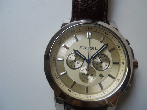 Fossil chronograph men brown - chronograph, men's