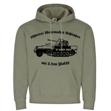 schwerer Schlepper mit 3.7cm Flak43 Halbkette Armee Kapuzenpullover #17036