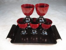 Art Deco Tablett mit fünf