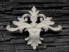 4 x Gips Ecken Verzierung Dekor Ornament  Stuck Jugendstil Relief Stuckdekor  