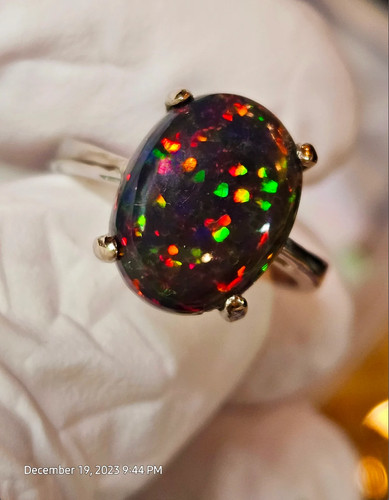 Natürlicher feueropal ring - natürlicher,