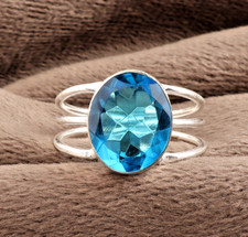 Schweizer Blautopas Edelstein