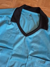 Top blau langarm ADIDAS Schiedsrichtertrikot M evtl L Shirt Schiedsrichter 18 -2