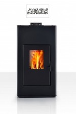 Maximum  Pelletofen 18KW (4+14) CR15 wasserführend schwarz 15kg Pellettank