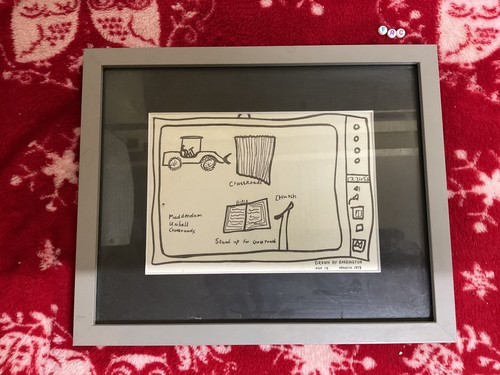 Seltener gerahmter kunstdruck - gerahmter,
