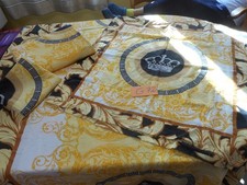 4teilige Bettwäsche Gelb/Schwarz 135 x 200 cm v. Bonprix   ( G 72 )