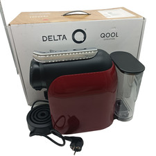 Delta Cafés QOOL Evolution 12872 Kapselmaschine 1200W 1L Tank Chrom Rot