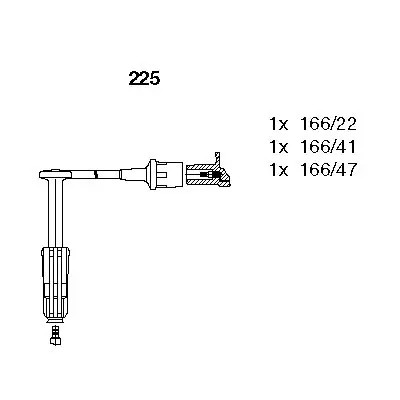 Zündleitungssatz 225 bremi - 225,