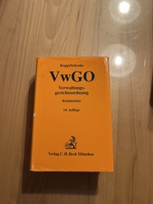 Kopp/Schenke: VwGO Verwaltungsgerichtsordnung Kommentar, 14. Auflage