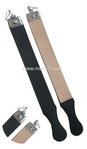 Leder rasierriemen cut - cut, hals