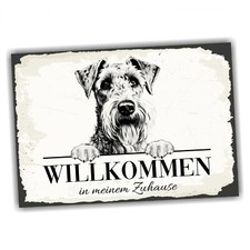 Hundeschild Willkommen Zuhause