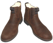 TIMBERLAND LEDER STIEFEL BOOTS HERREN Gr.41 CHELSEA STYLE SCHUHE MEN  BRAUN UK 7