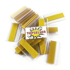 50x  Plenti Regalklemme   Transparent selbstklebend Preisschiene 34x46 mm