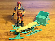 GI Joe Action Force Zartan and Swamp Skier + Filecard 1984 Vintage Lot