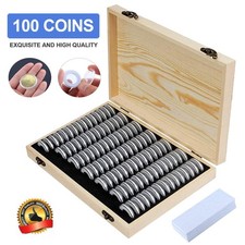 100 Stück Münzsammelbox Holz