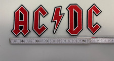 AC/DC  LOGO Patch 096 Rot 9 cm high   ungebraucht Neu