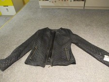 Damen leder jacke biker - leder,