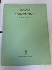 EDITION MUSICA BUDAPEST Z997 JÁRDÀNYI CONCERTINO für Violine und Klavier