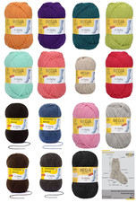 50g Regia uni 4fach 4fädig Sockenwolle Sockengarn Strumpfgarn 50€/kg