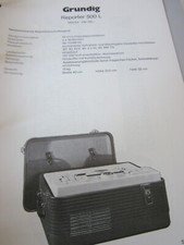 Schaltplan  Grundig Reporter 500L, Tonband 1952