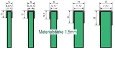 V4A Einfass- U-Profil 1,5mm