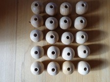 20 Holzkugeln zum Basteln naturbelassen Ahorn 2,5 cm 