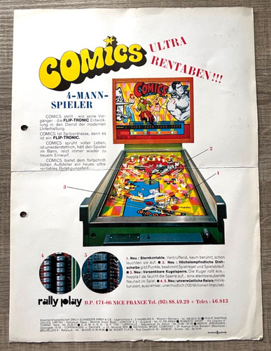 Werbeprospekt flipper comics - werbeprospekt,