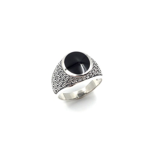 925 silber ring schwarzer - schwarzer, onyx