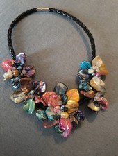 Tolle Muschel Kette,Mit Blumen