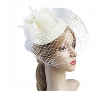Elfenbein Fascinator Hut Braut