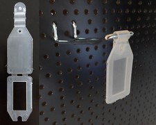 Preisschilder 100x Preisschild 42x26 Haken Lochwände neu Etikettentaschen Preis