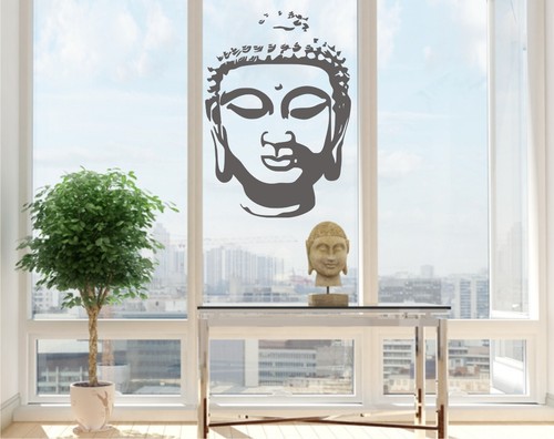 Buddhakopf wandtattoo - buddhakopf,