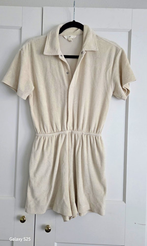 Damen overall xs beige - h&m,