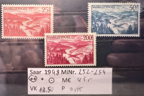 Saarland 1948 252 254 - saarland,