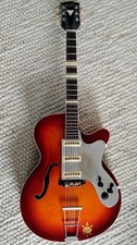 Arnold Hoyer Archtop Top Zustand mit Framus 3 Pickups Schlagbrett Rarität 