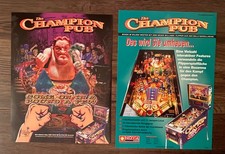 Bally Champion Pub / 2 Flyer (deutsch + US) / Pinball Flipper