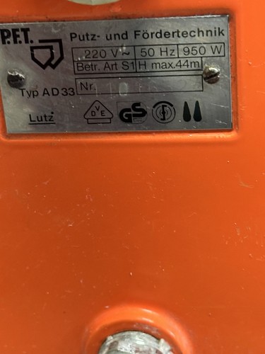 Pft putz und - putz, fördertechnik