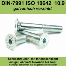 M12 DIN 7991 Senkschrauben