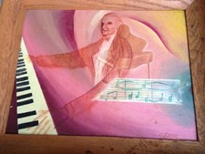 Music Piano Man Painting