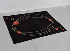 Großer Geometrischer Bauhaus Teppich flachgewebt