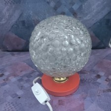 Alte Nachttischlampe 70er Jahre orange Schreibtischlampe vintage Lampe 